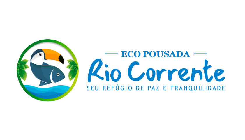 Logomarca Eco Pousada Rio Corrente